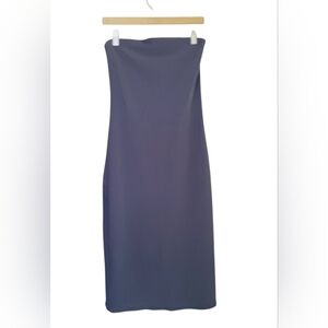 Offline By Aerie Soft Blue Ribbed Strapless Dress Size M